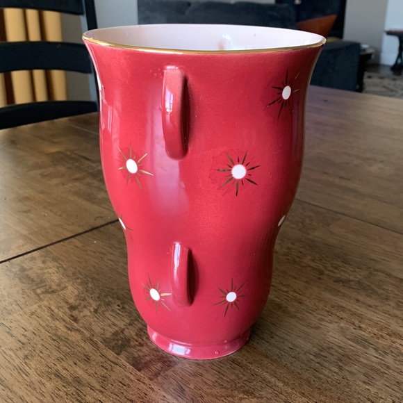 Falcon Ware Red Starglint Vase Art Deco Vintage - Picture 2 of 12